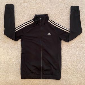 Adidas Essentials 3-Stripes Black Zip-Up